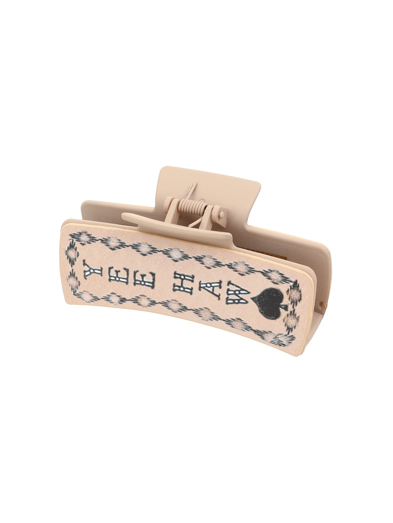 Wholesale Western Denim Wind Cactus Leather Women's Hairpin Grab Clip Shark Clip